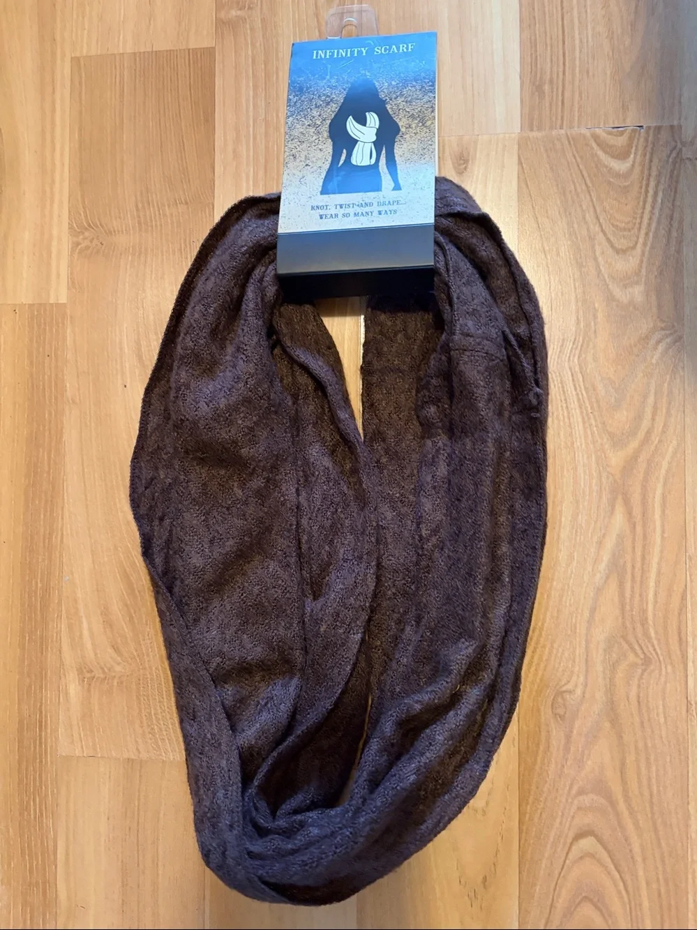 NWT Infinity brown scarf